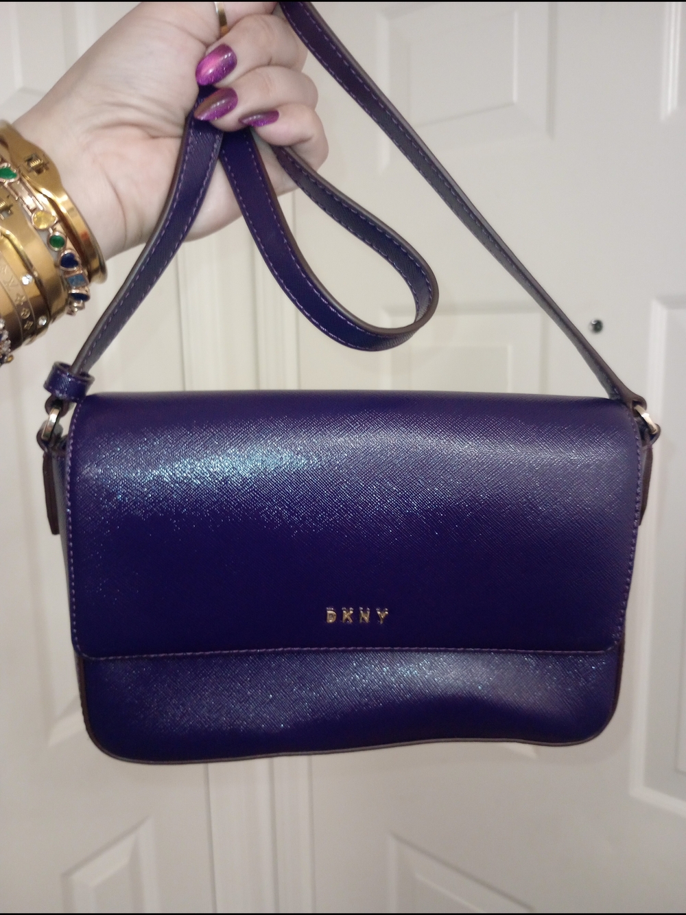 DKNY Deep Purple Crossbody Bag